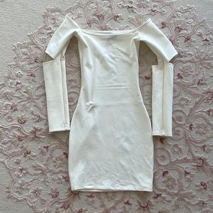 Femme LA white bodycon dress